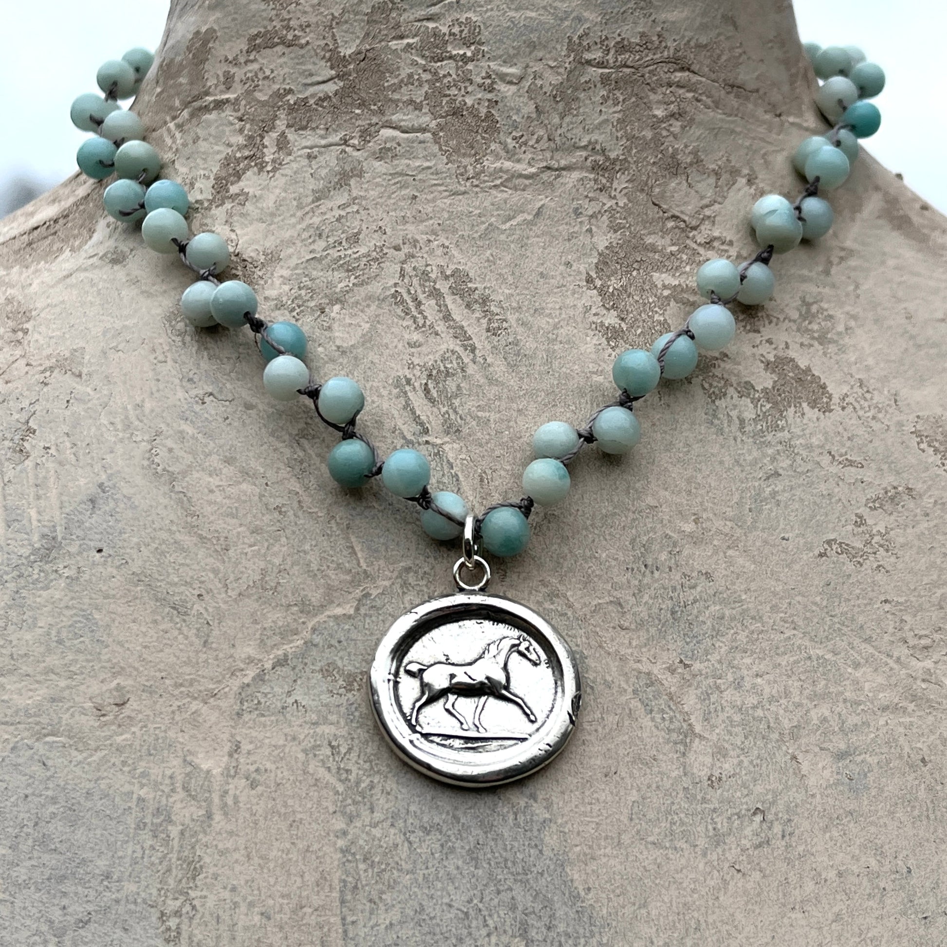 Equestrian Wax Stamp Necklace